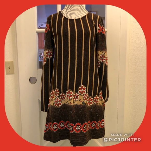 🌼Sweater Dress w/Puffed Shoulders & Pockets! - Picture 1 of 6